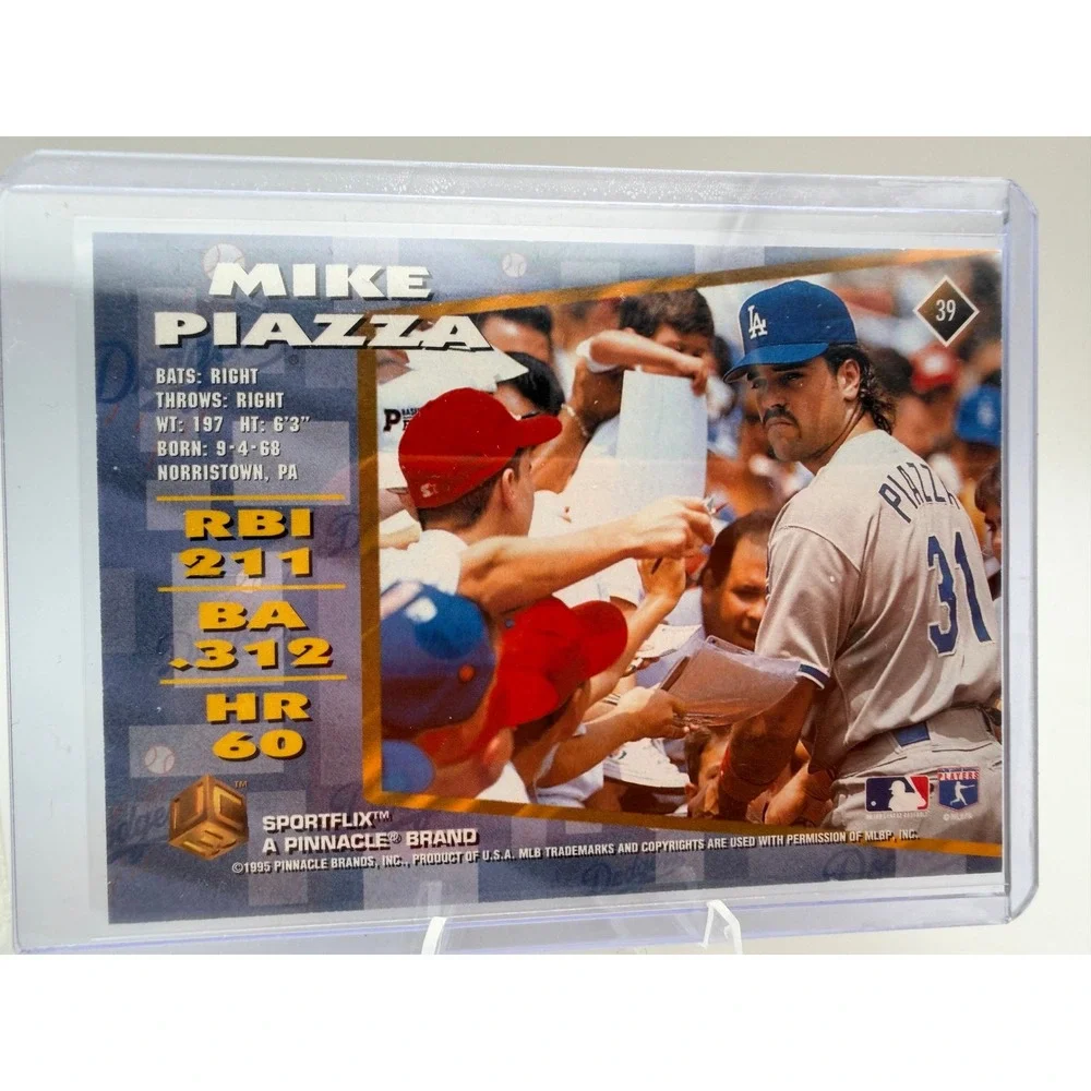 Mike Piazza Dodgers Card Lot 1994 Topps Finest Stadium Club Sportflics 4 Cards